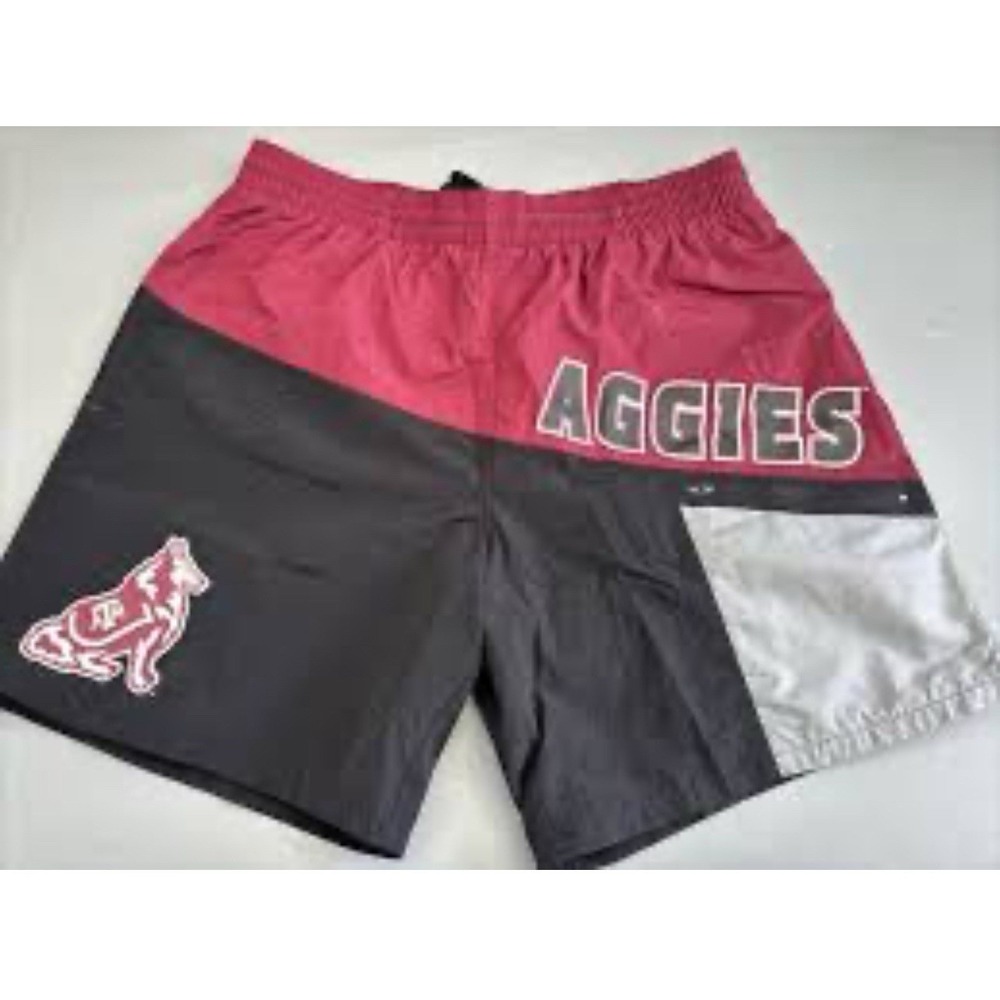 Mitchell & Ness Texas A&M Aggies NCAA Nylon Utility‎ Shorts - Men's Small NEW